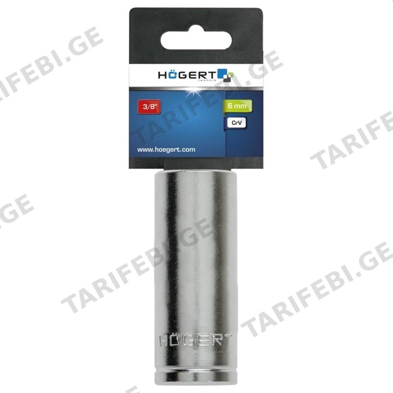გრძელი ექვსკუთხა თავაკი HOGERT HT1A156 3/8" 6 მმ