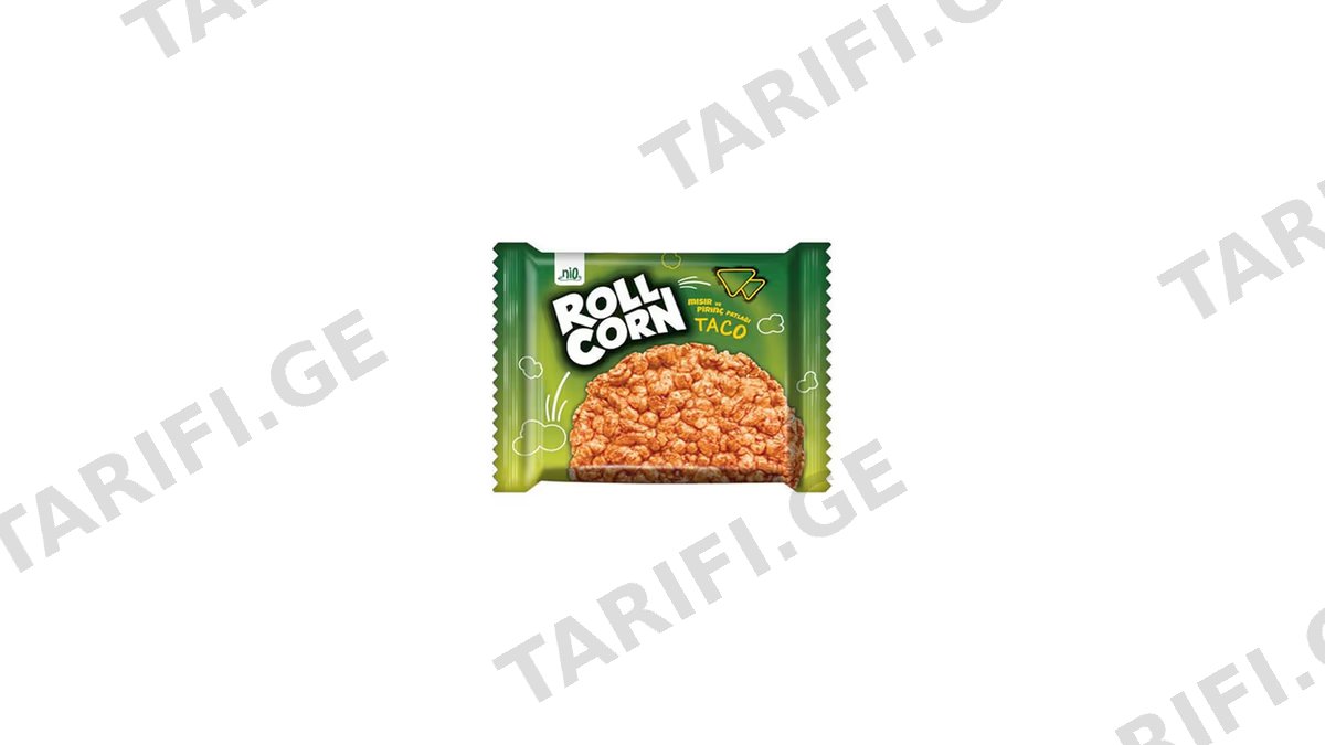 Roll Corn სიმინდის და ბრინჯის ქრისფი ტაკო 30გრ