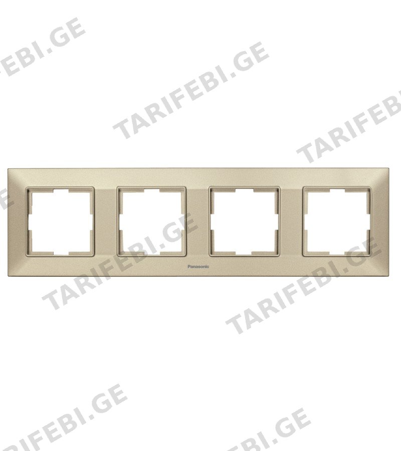 ჩამრთველ-როზეტის კანტი Arkadia Slim 4-ნი BRONZ WNTF08042BR-EU1 Panasonic