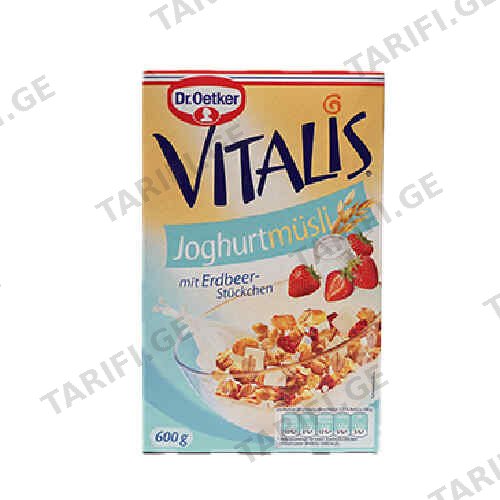 მიუსლი /Vitalis/ 600გრ