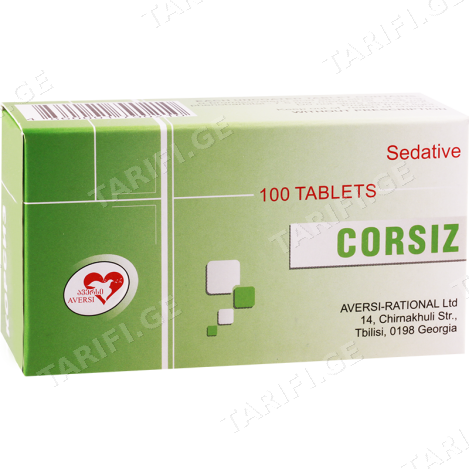 კორსიზი ტაბ.8.20მგ/7.50მგ/0.58მგ.n100