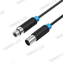 VENTION BBFBJ XLR Audio Extension Cable 5M Black