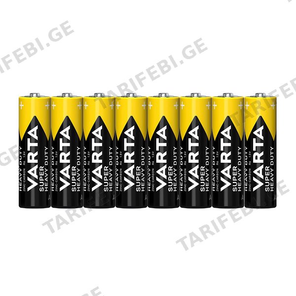 ელემენტი მარილოვანი VARTA Superlife AA Varta 1.5 V 8 ც