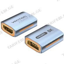 VENTION AIUH0 HDMI-A Female to Female 8K Adapter Gray Aluminum Alloy Type
