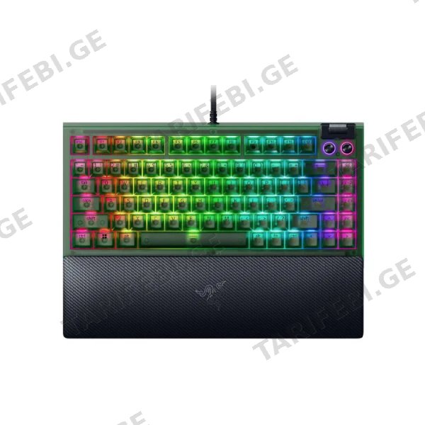 გეიმინგის მექანიკური კლავიატურა RAZER BLACKWIDOW V4 LOW PROFILE TKL HYPERSPEED WIRELESS