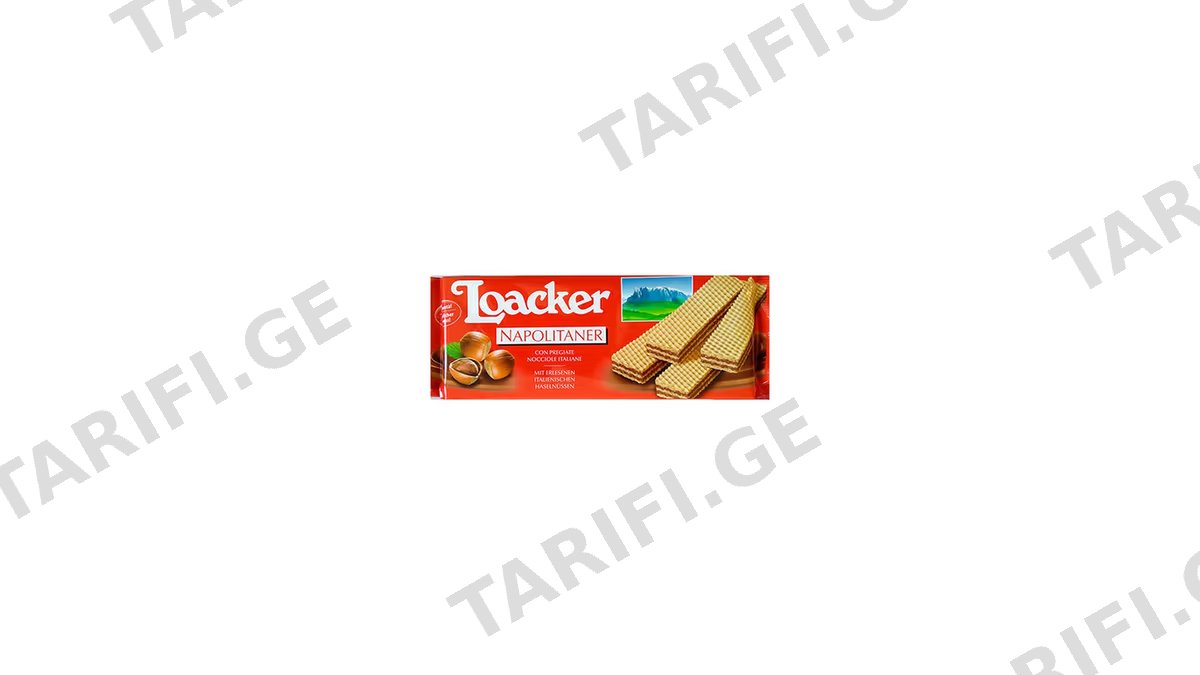 Loacker ვაფლი კლასიკური ნაპოლიტანა 175გრ