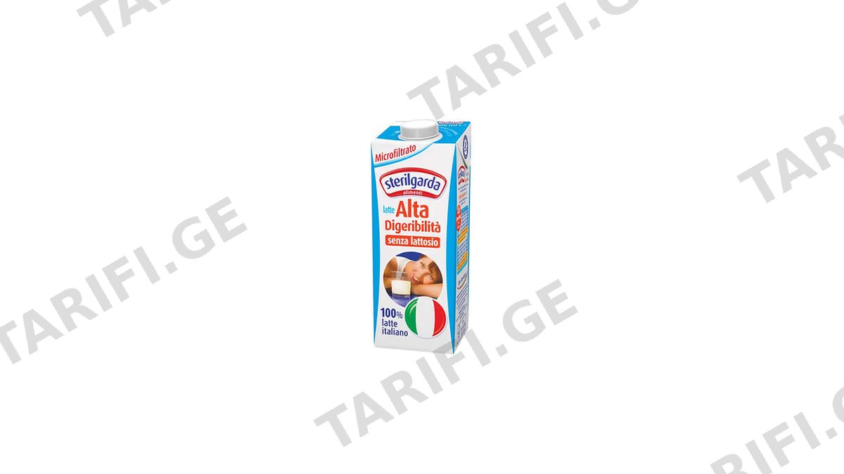 რძე / STERILGARDA / ულტრაპასტერიზებული ულაქტოზო 1-1.2%, 10*1ლ