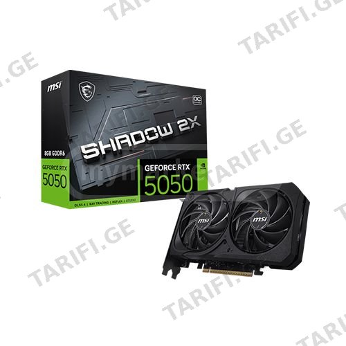 ვიდეობარათი - Msi Shadow 2X RTX 5050 8 GB Oc