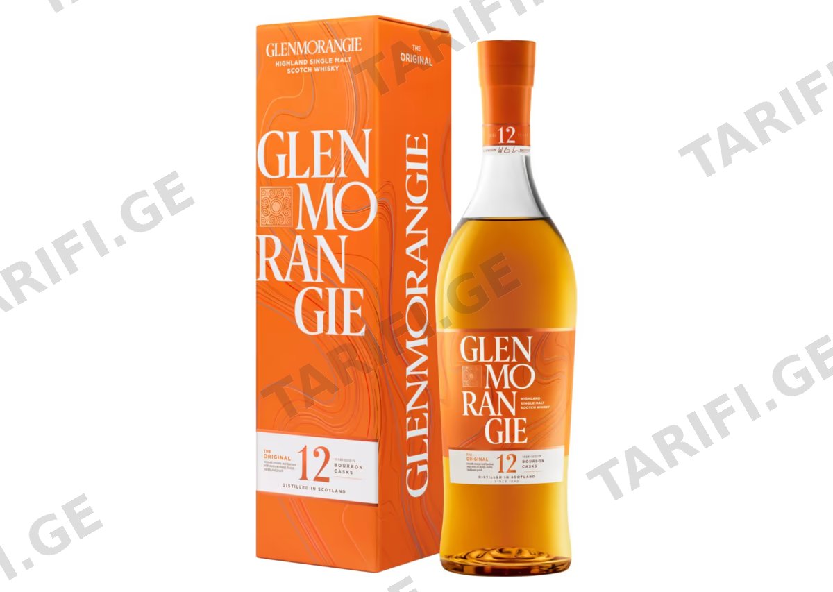 შოტლანდიური ერთალაოიანი ვისკი Glenmorangie Original 12 წლიანი - 0.7L
