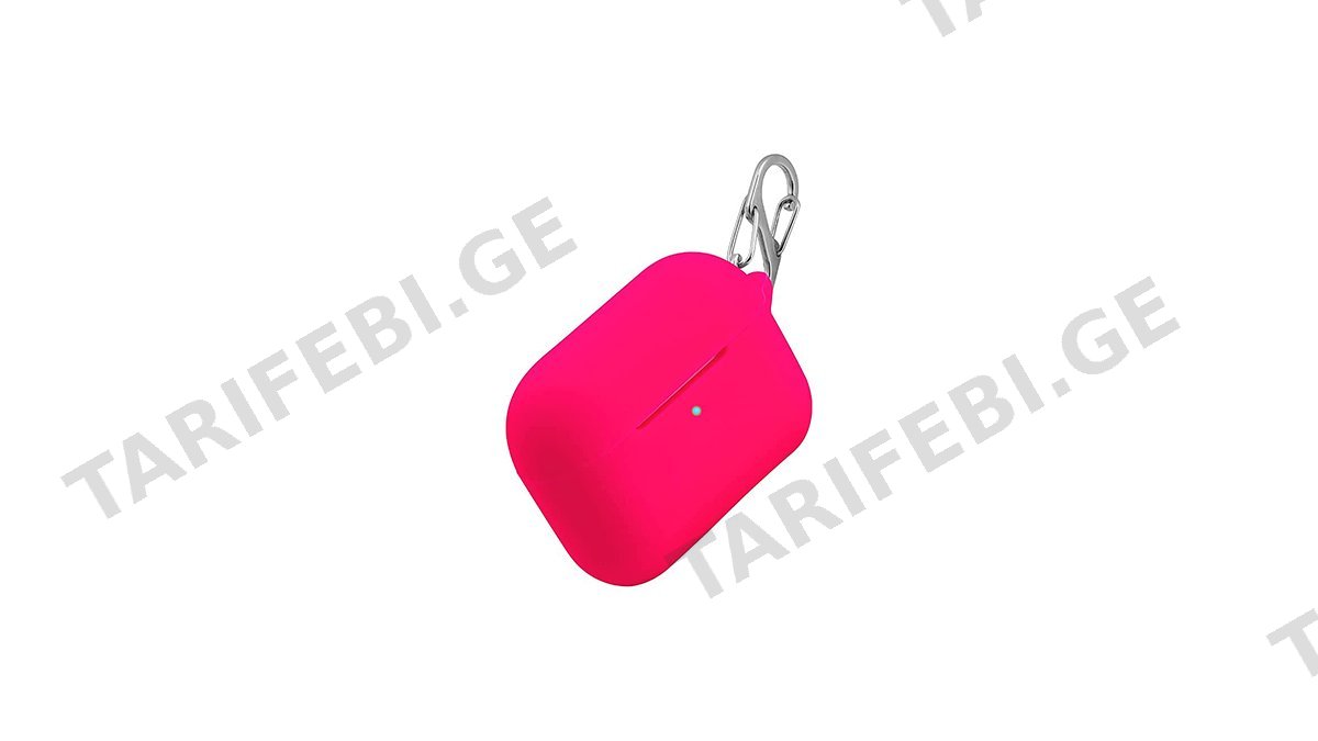 holdit Silicon Case for Airpods Pro მყარი სილიკონის ქეისი Metalic ვარდისფერი7934