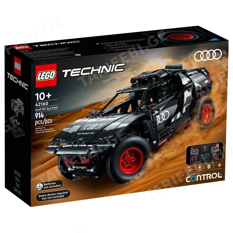 ასაწყობი კონსტრუქცია LEGO TECHNIC 42160 AUDI RS Q E-TRON, 914 ნაწილი