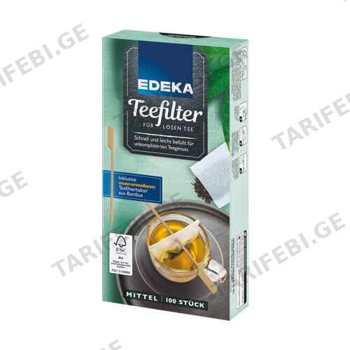 ჩაის ფილტრი პატარა  / EDEKA / 100 ც