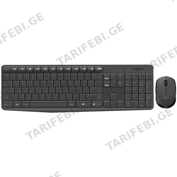 LOGITECH MK235 Wireless Combo - GREY - US INT'L