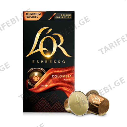 ყავა კაფსულა კოლუმბია /ლორ/ 10ც