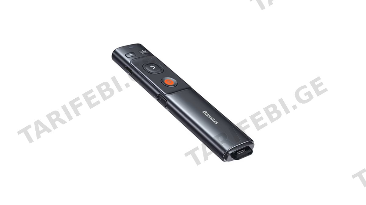 Baseus Orange Dot Wireless Presenter with Green Laser rechargable WKCD010013