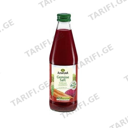 ორგანული ბოსტნეულის წვენი /Alnatura/ 330 მლ