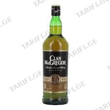 ვისკი /Clan Macgregor 40 %/1ლ