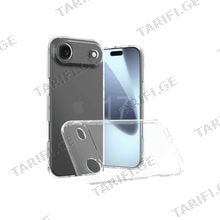 iPhone 17 Air Lux Clear Case გამჭვირვალე სილიკონის ქეისი