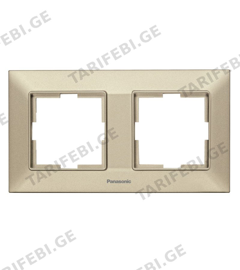 ჩამრთველ-როზეტის კანტი Arkadia Slim 2-ნი BRONZ WNTF08022BR-EU1 Panasonic
