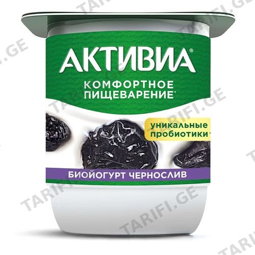 იოგურტი შავი ქლიავი/აქტივია/ 110გ