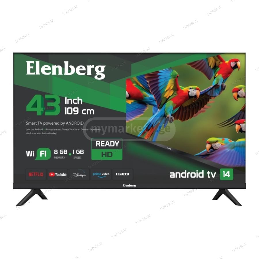 ფასდაკლება!!!ტელევიზორი Elenberg 43EBG920/EU SMART ANDROID