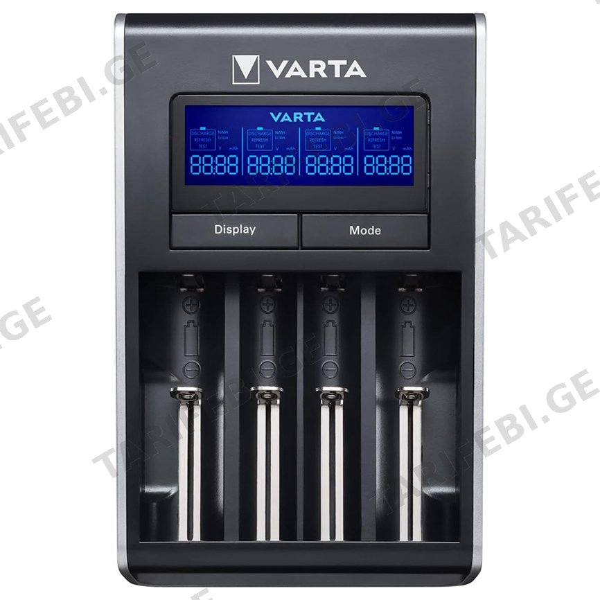 დამტენი მოწყობილობა VARTA LCD DUAL TECH CHARGER