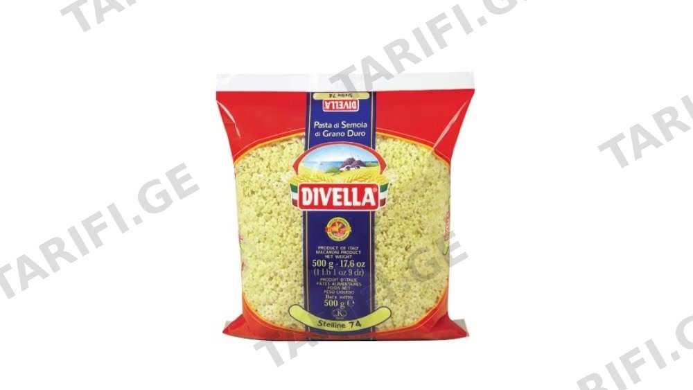 Divella მაკარონი ფიფქი 500გრ