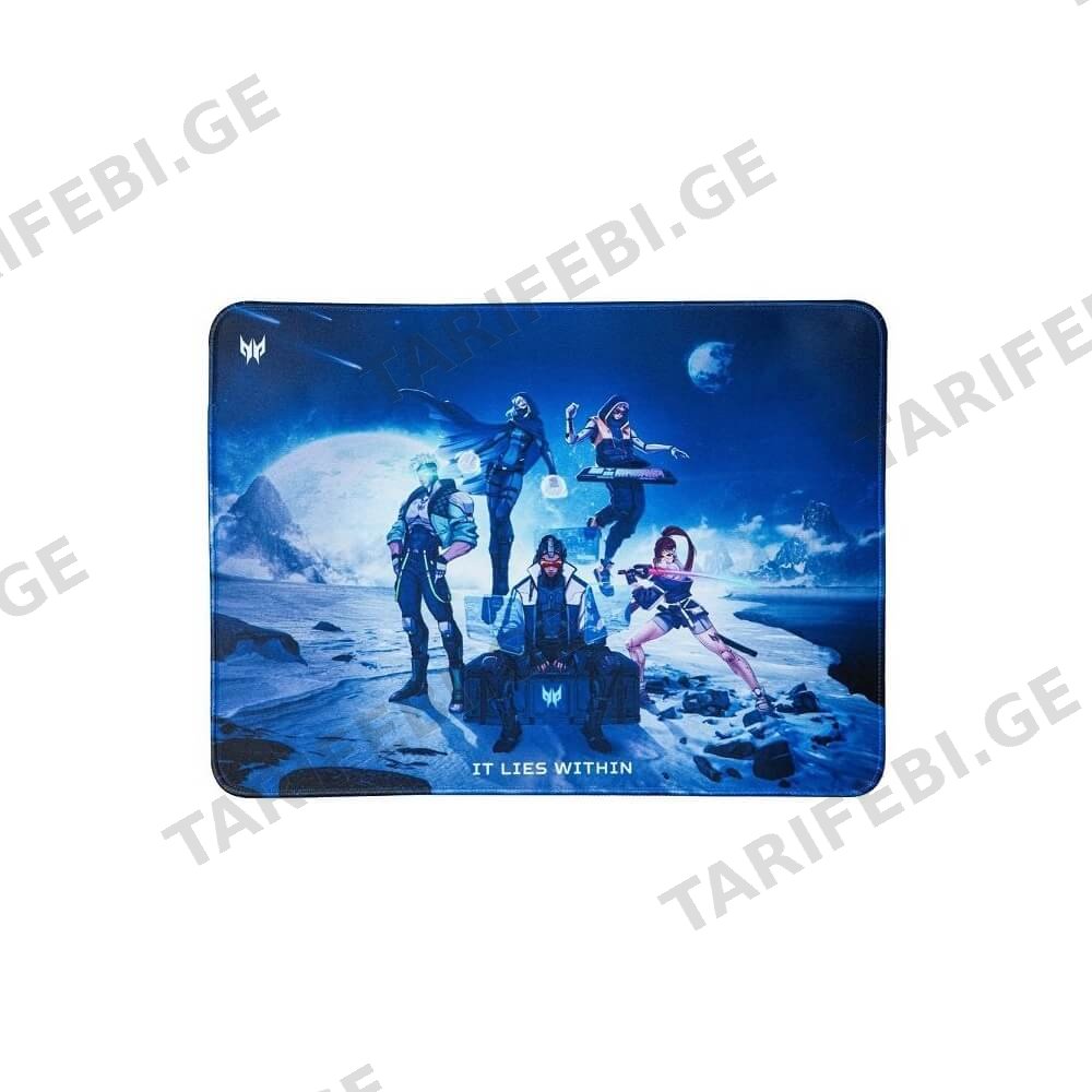 მაუსის პადი Acer GP.MSP11.00K Predator, M, Mouse Pad, Black