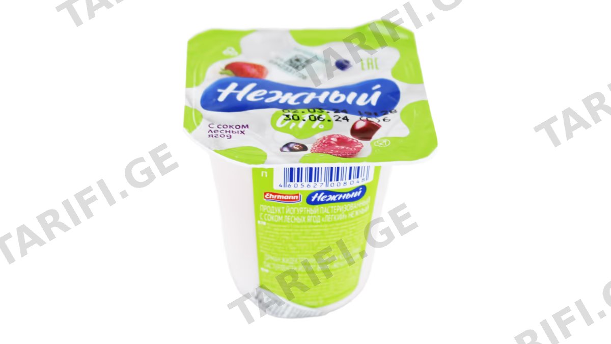 იოგურტი/ნეჟნი ტყის კენკრა 0.1%/95გრ