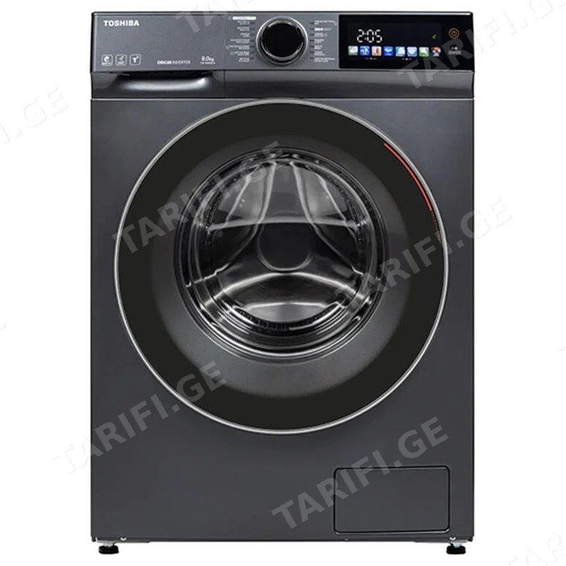 სარეცხი მანქანა TOSHIBA TW-BN90C4UZ(MK) 8 კგ, 1400 ბრ/წთ, ინვერტორული ძრავით, ნაცრისფერი Grey