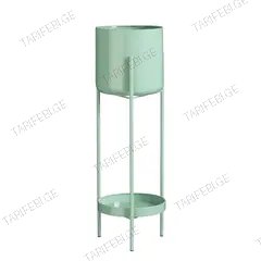 ქოთანი რკინის Colyn pot on stand mint green - h60xd19cm