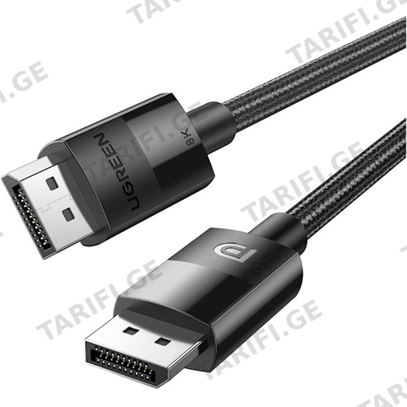 ვიდეო კაბელი UGREEN DP114 (80390) 1M BLACK