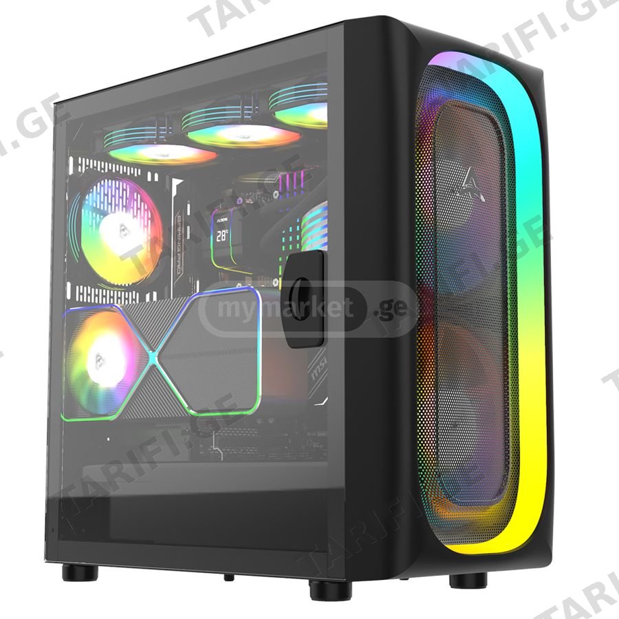 Evesky AI Black PC Case