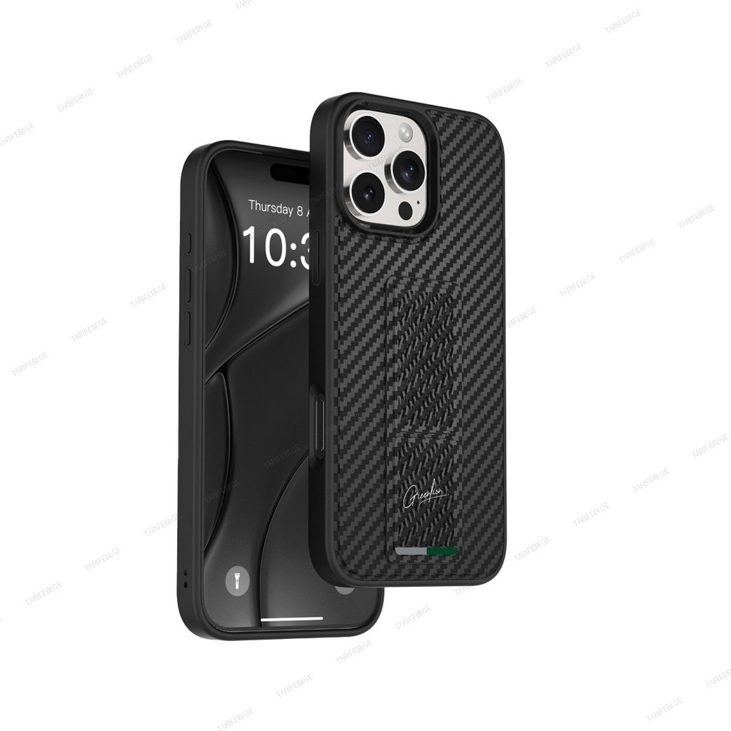 Green Lion GripX Multi-Functional Kickstand for iPhone 16 Pro Max – Gray