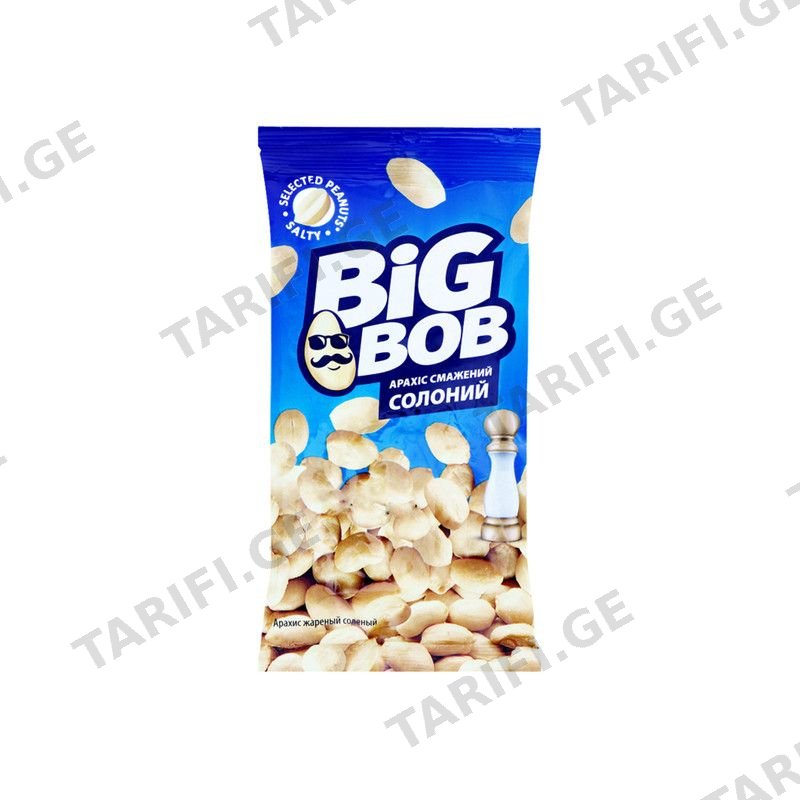 BIG BOB მიწისთხილი მოხალ მარილ 70გრ 1ც