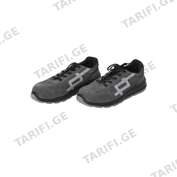 ნაცრისფერი ფეხსაცმელი ამრეკლი ზოლით S1P 42 9GAL500