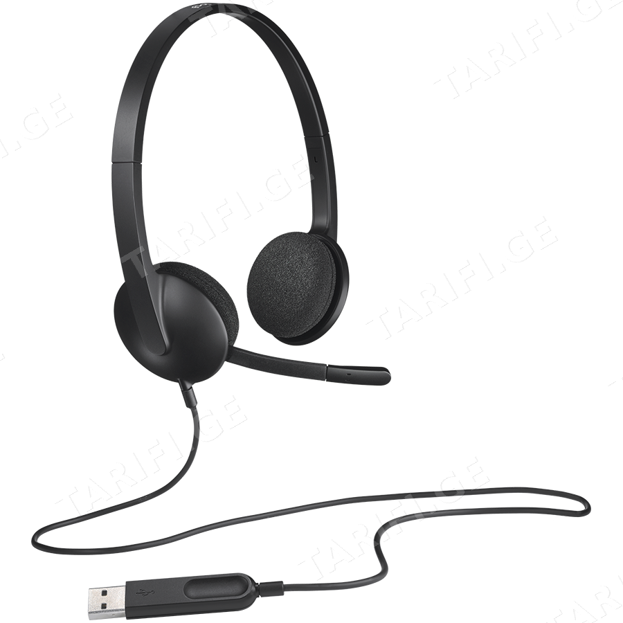 LOGITECH H340 Corded Headset - BLACK - USB