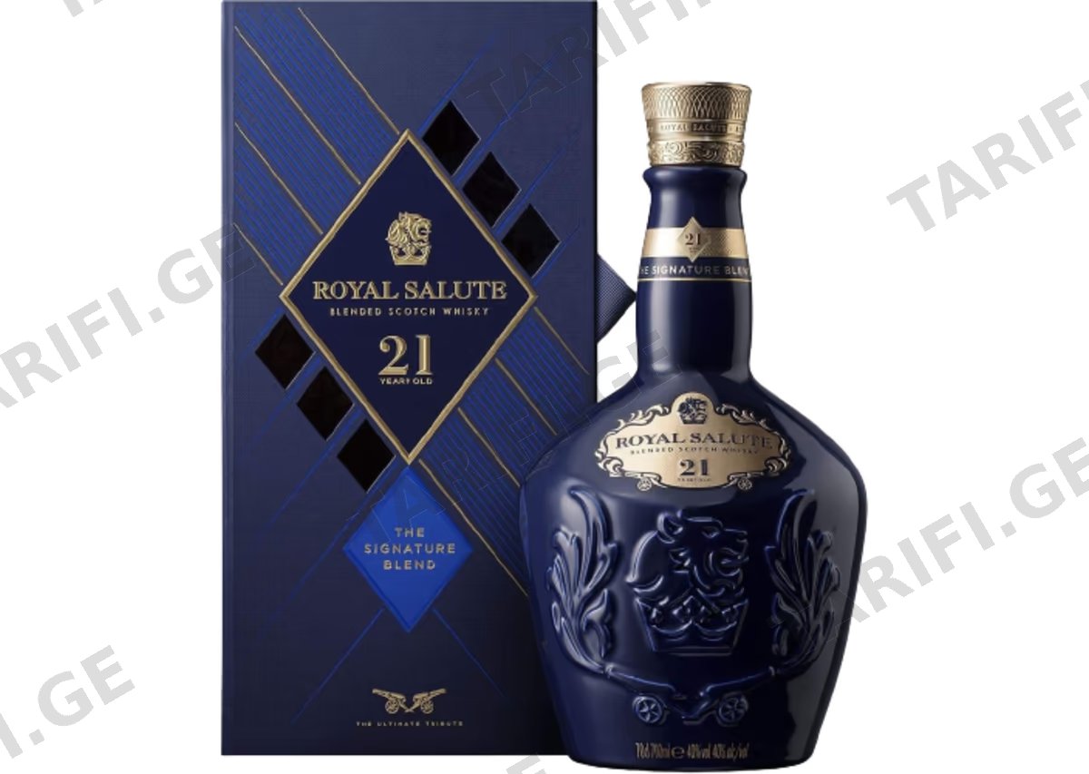 შოტლანდიური ვისკი Chivas Regal Royal Salute, 21 წლიანი - 0.7L
