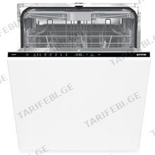 GORENJE GV643E90 ჩასაშენებელი ჭურჭლის სარეცხი მანქანა