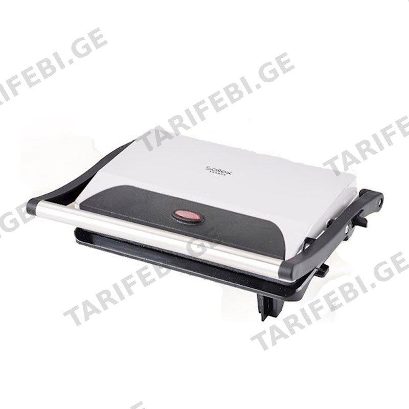 სენდვიჩის აპარატი SOLLEX SL 343, 800W, SANDWICH MAKER, SILVER