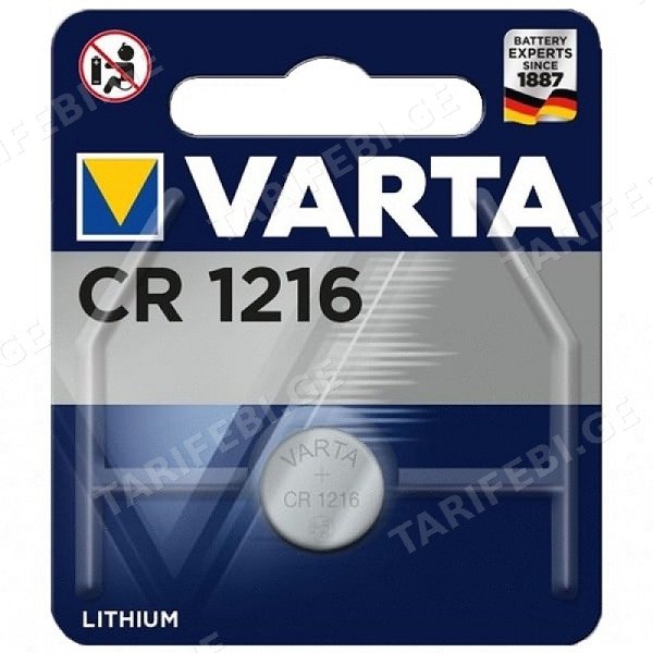 ელემენტი Varta Lithium CR1216 3V 1 ც