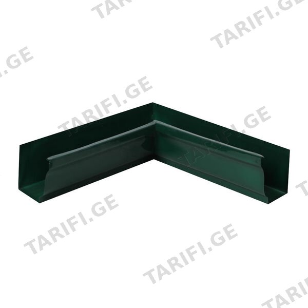 ოთხკუთხა საწვიმარი ღარის შიდა კუთხე RAL 6005