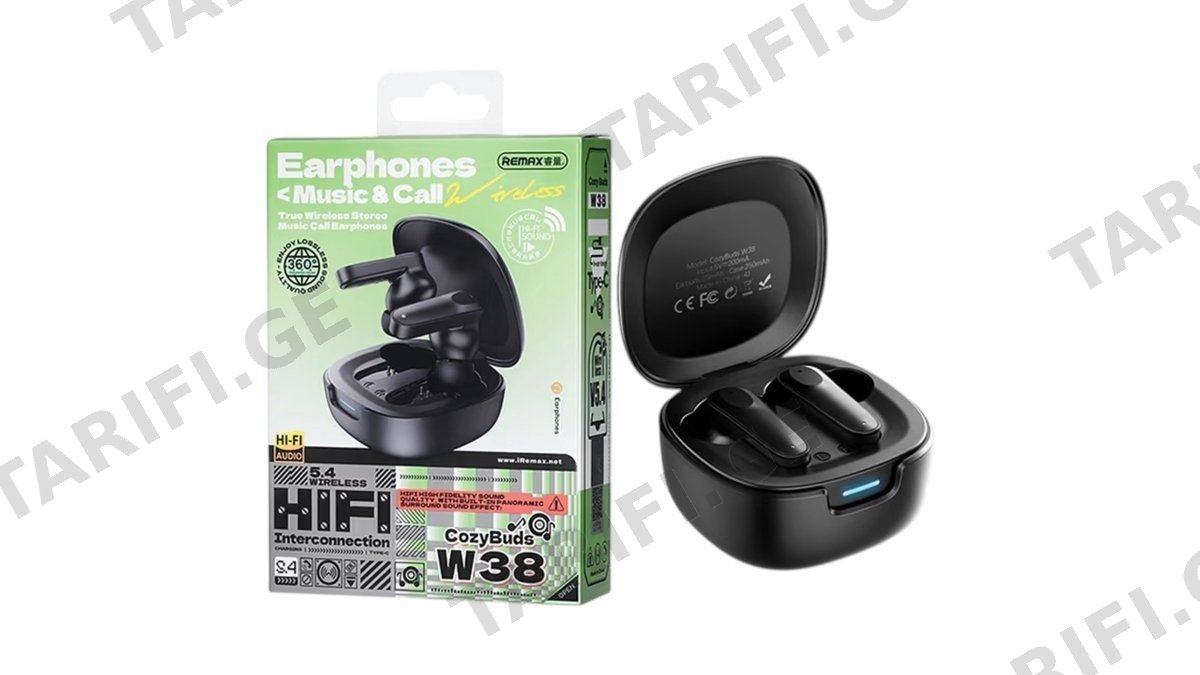 Remax W38 CozyBuds Starry Black