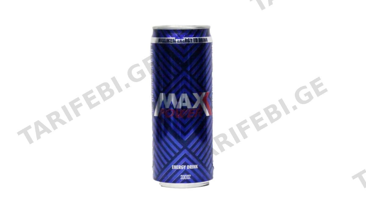 "Maxx Power"- ენერგეტიკული სასმელი 0,33ლ