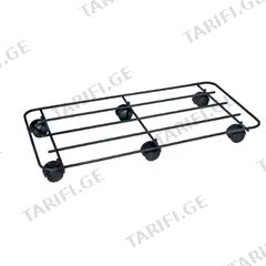 სადგამი ყვავილების ბორბლებზე Metallurgica Buzzi Pot mover Universal Rectangular 94X37 სმ