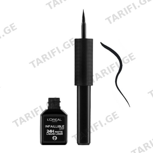 ლორეალი - თვალის ლაინერი Matte Signature 01 black 3მლ #1