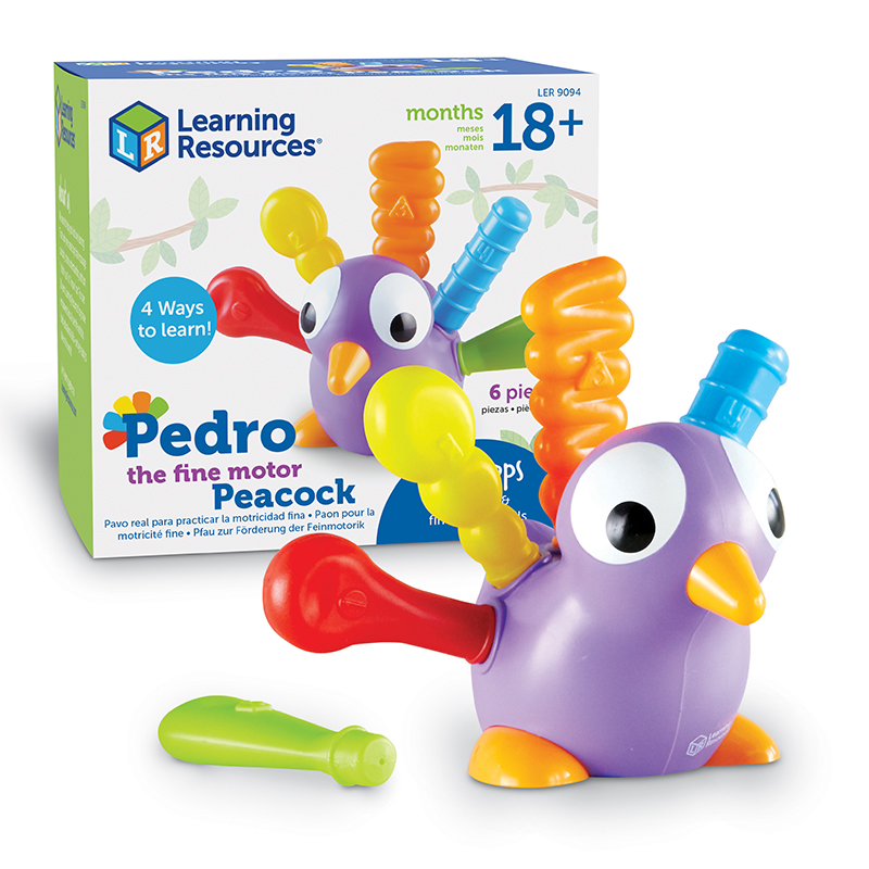 ლერნინგ რესურსი-სათამაშო PEDRO THE FINE MOTOR PEACOCK