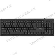 2E 2E-KS108UB_UA KS108 BLACK სადენიანი მემბრანული კლავიატურა