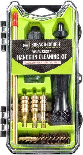 BCT vision series pistol cleaning kit for 9mm,10mm,357,38,40,44,45