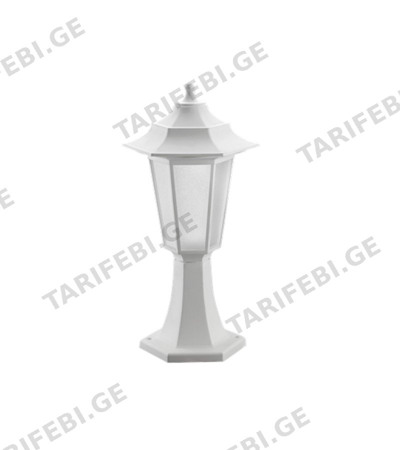 განათება ბაღის BEGONYA-1 LAMP WHITE E27 #400.020.116 TEB ELEKTRIK